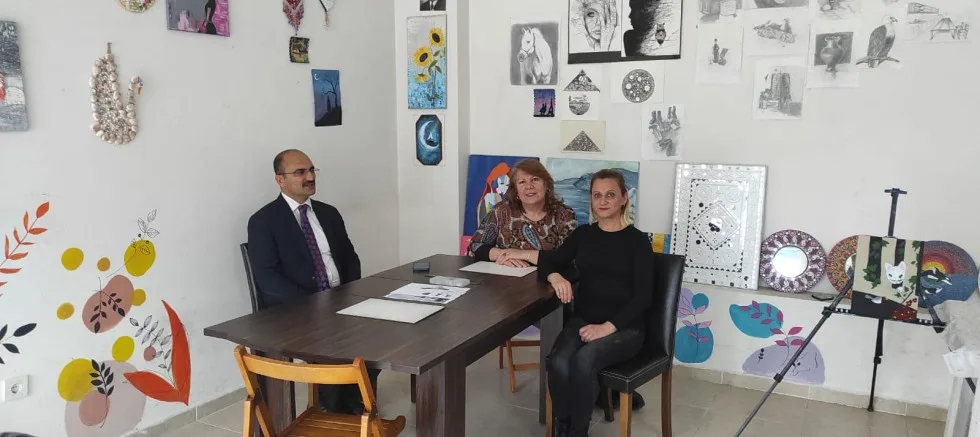 Kaymakam Abacı’dan Mavi Çizgi Sanat Atölyesine Ziyaret