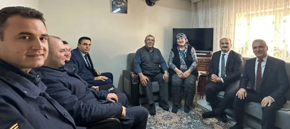 Kaymakam Abacı, Kıbrıs Gazisini Ziyaret Etti