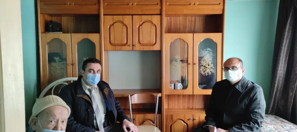 Kaymakam Abacı, Kore Gazisi Raif Aydın’ı Ziyaret Etti