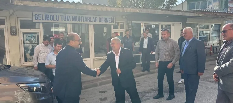 Kaymakam Abacı, Muhtarlar Derneği’ni Ziyaret Etti