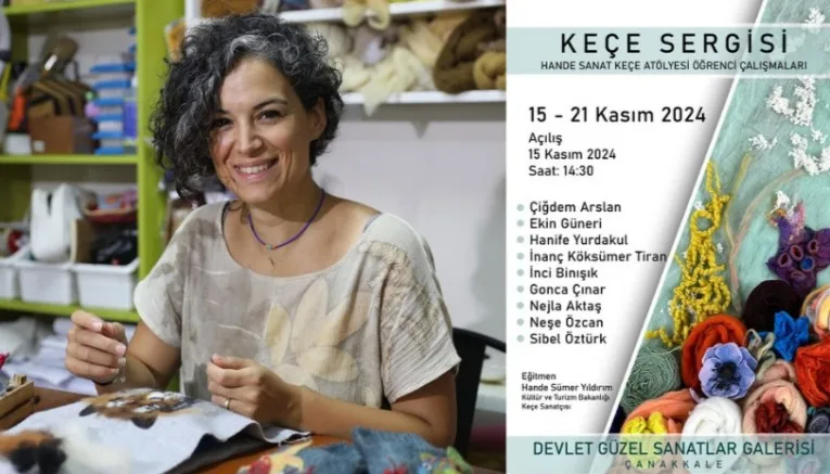 Keçe Sergisi Ziyarete Açılıyor