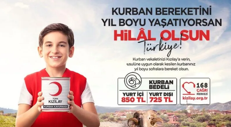Kızılay Kurban Vekalet Bedelini Açıkladı