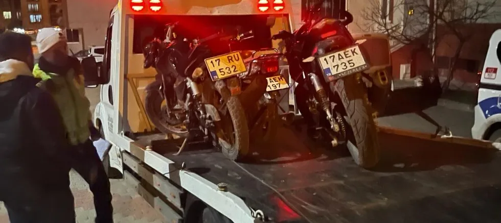 Motosiklet Sürücülerine Ceza Yağdı