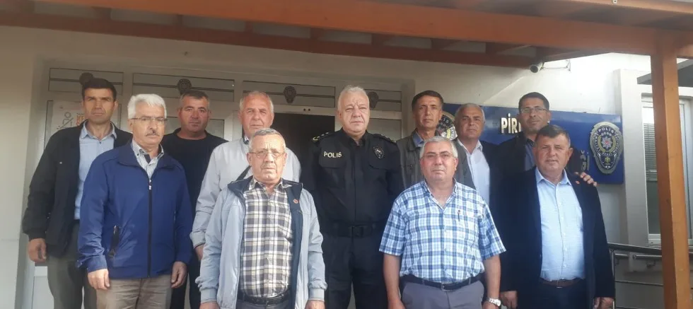 Muhtarlardan Yeni Emniyet Müdürüne Ziyaret
