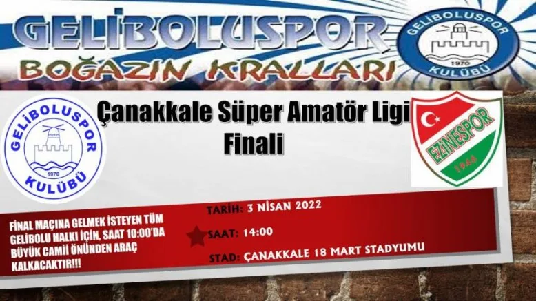 Süper Amatörde Final Pazar Günü