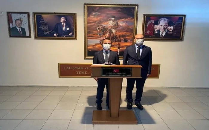 Vali Aktaş’tan Kaymakam Abacı’ya Hayırlı Olsun Ziyareti