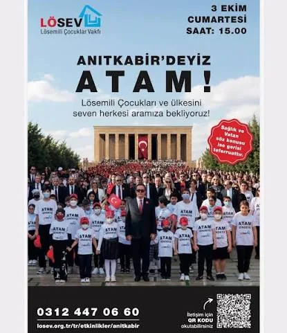 LÖSEV, Tüm Türkiye’yi Atatürk’ün Huzuruna Davet Ediyor