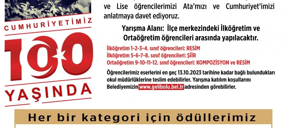 Yarışmaya Katılmak İçin Son Gün 16 Ekim!