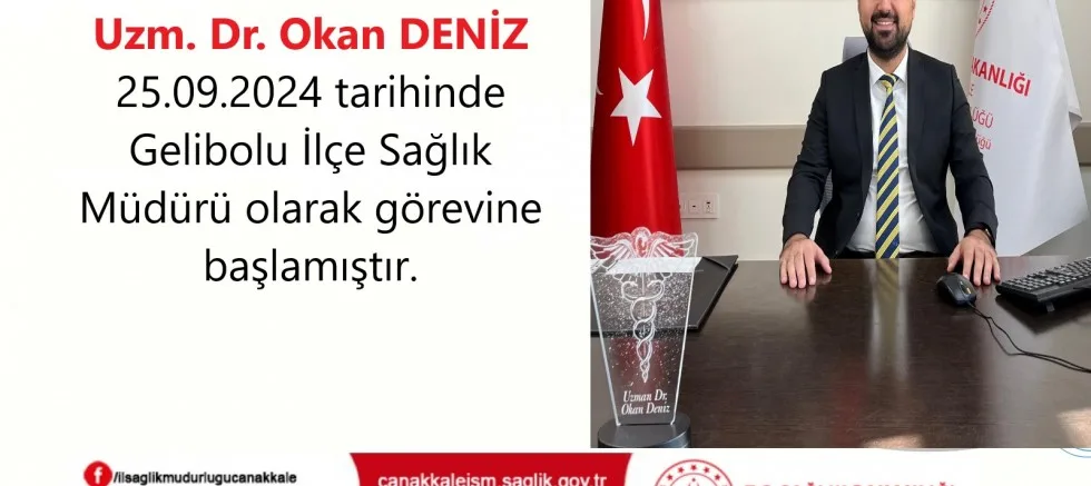 Yeni İlçe Sağlık Müdürü Deniz, Göreve Başladı