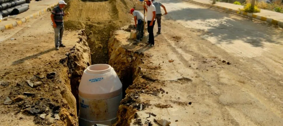 Yeni Kanalizasyon Hattı Çalışmaları Devam Ediyor